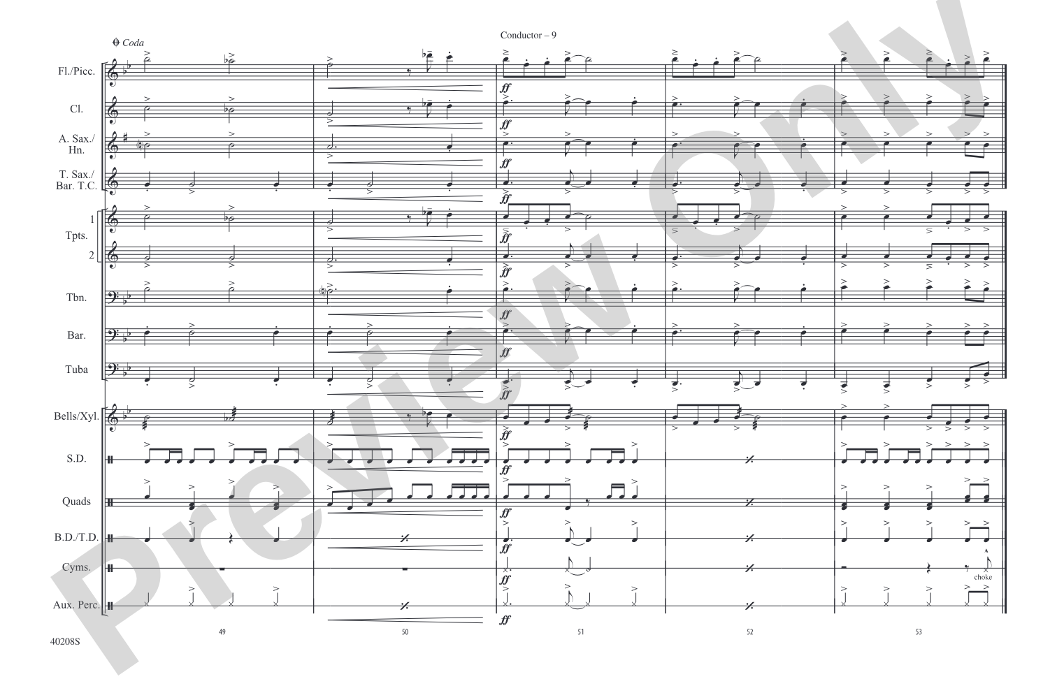 I Saw Her Standing There: Marching Band Conductor Score & Parts