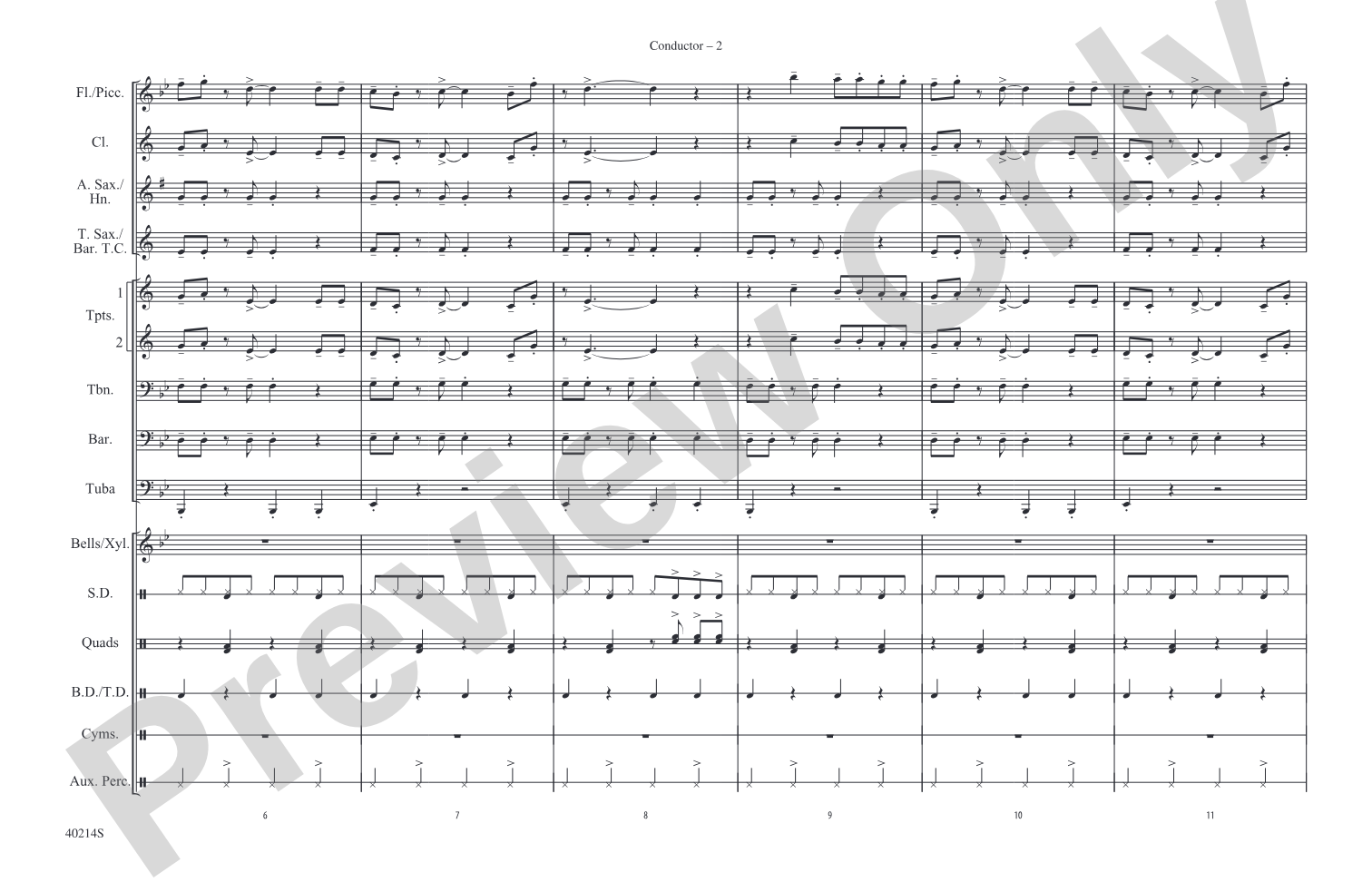 Everybody Talks: Marching Band Conductor Score & Parts