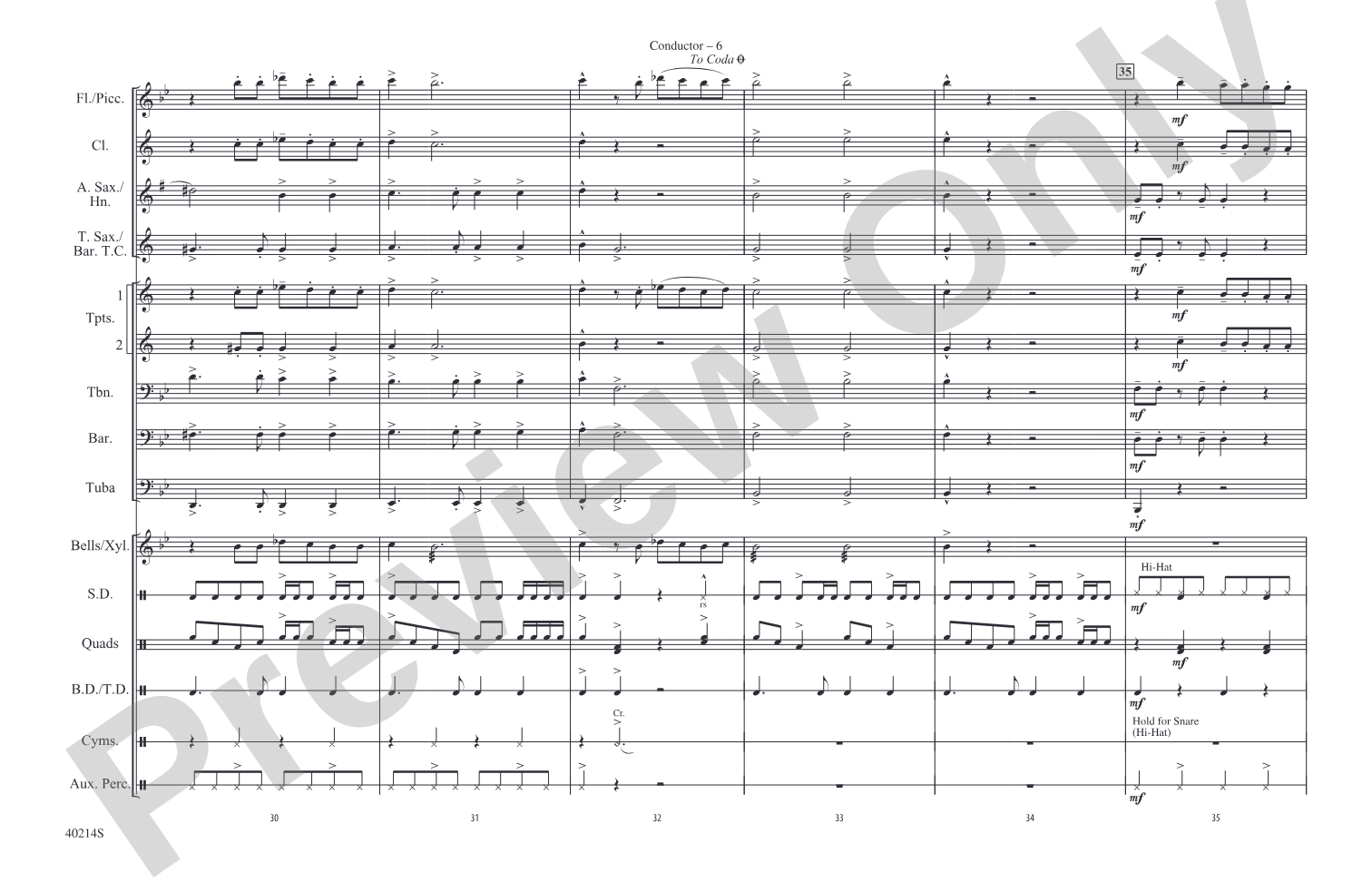 Everybody Talks: Marching Band Conductor Score & Parts