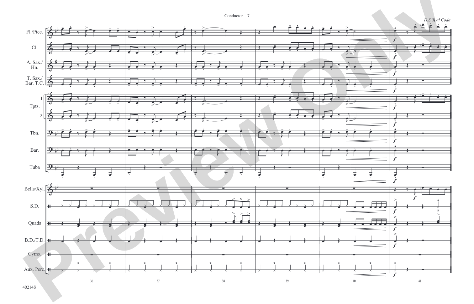 Everybody Talks: Marching Band Conductor Score & Parts