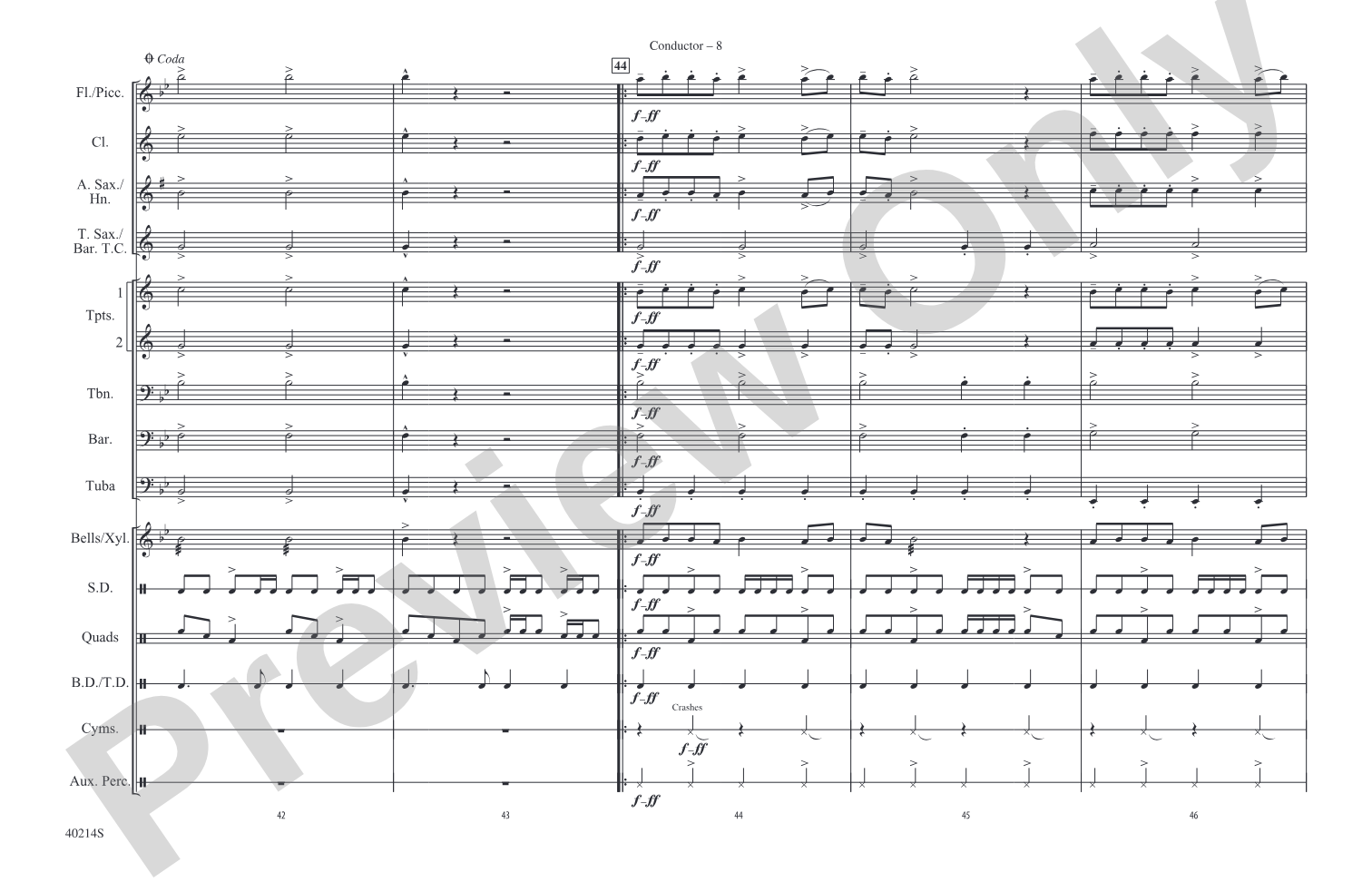 Everybody Talks: Marching Band Conductor Score & Parts