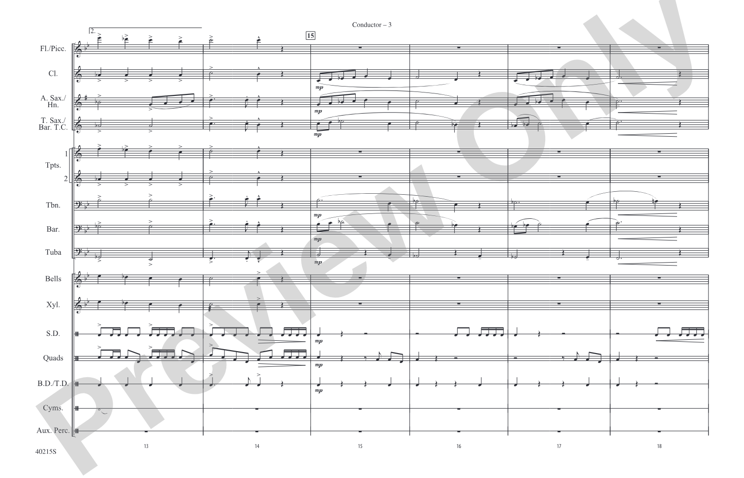El Tiburón: Marching Band Conductor Score & Parts