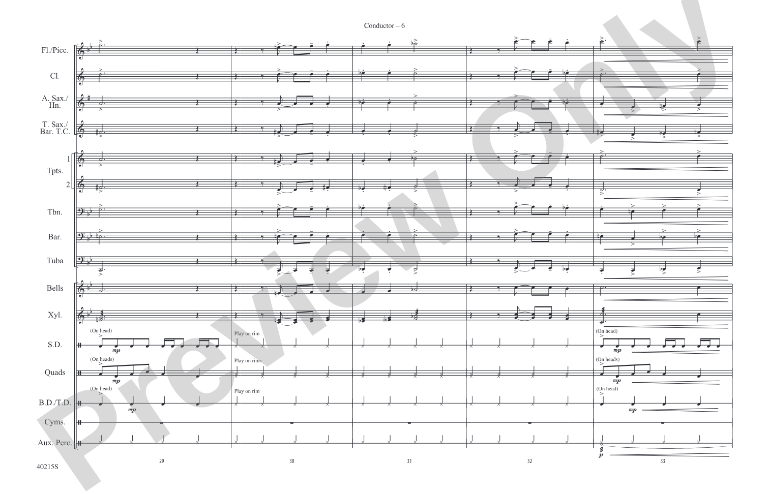 El Tiburón: Marching Band Conductor Score & Parts