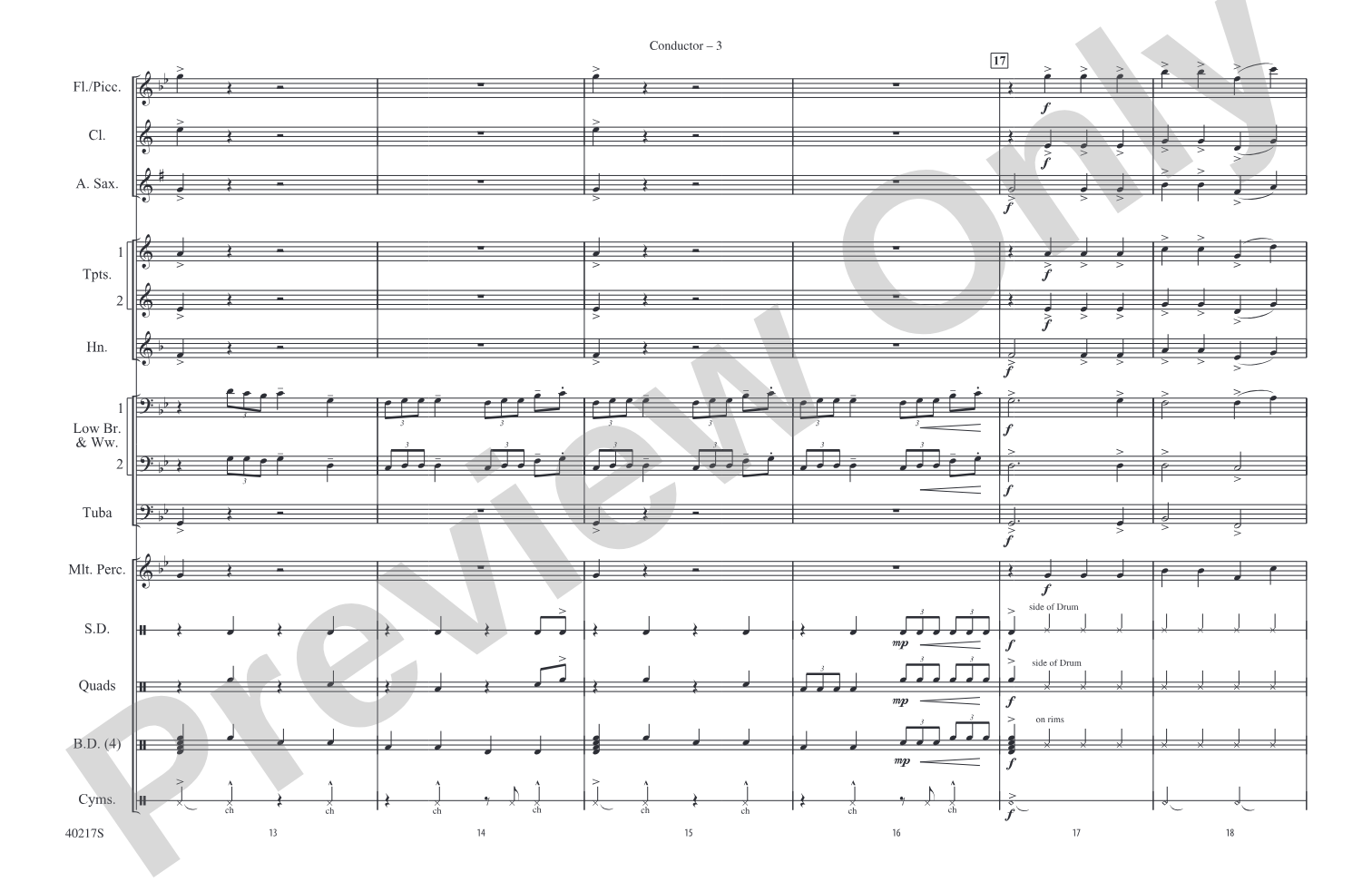 Right Round: Marching Band Conductor Score & Parts