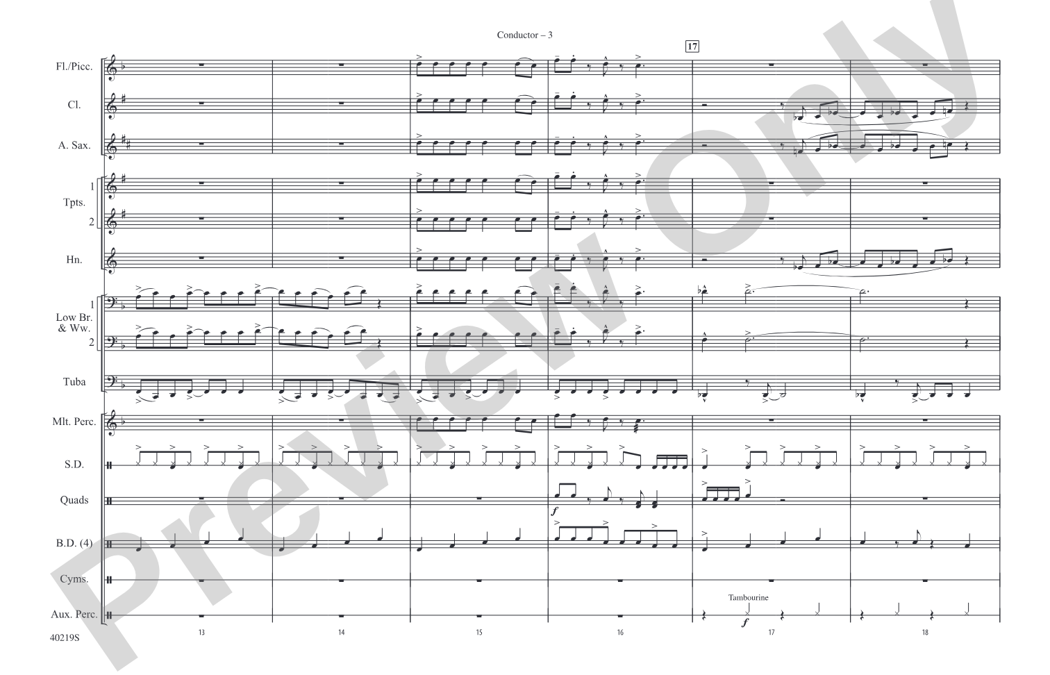 Rockin' Down the Highway: Marching Band Conductor Score & Parts