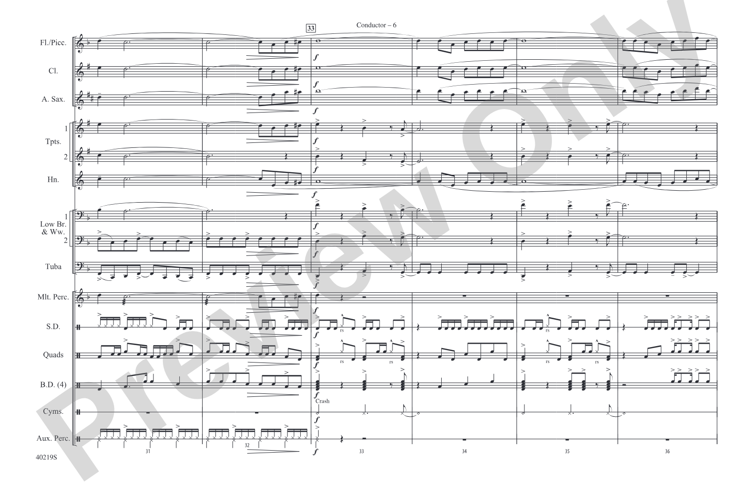 Rockin' Down the Highway: Marching Band Conductor Score & Parts
