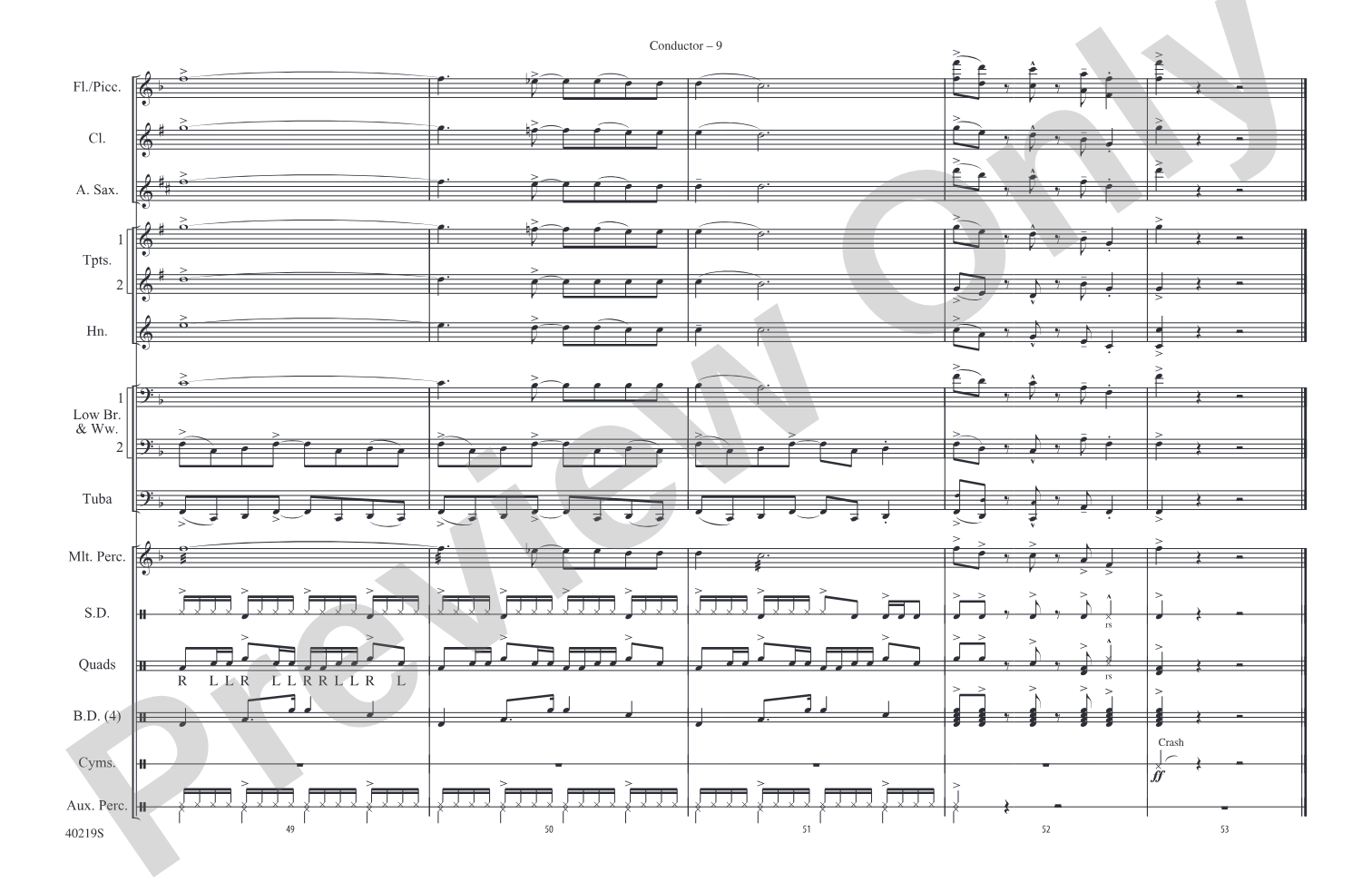 Rockin' Down the Highway: Marching Band Conductor Score & Parts
