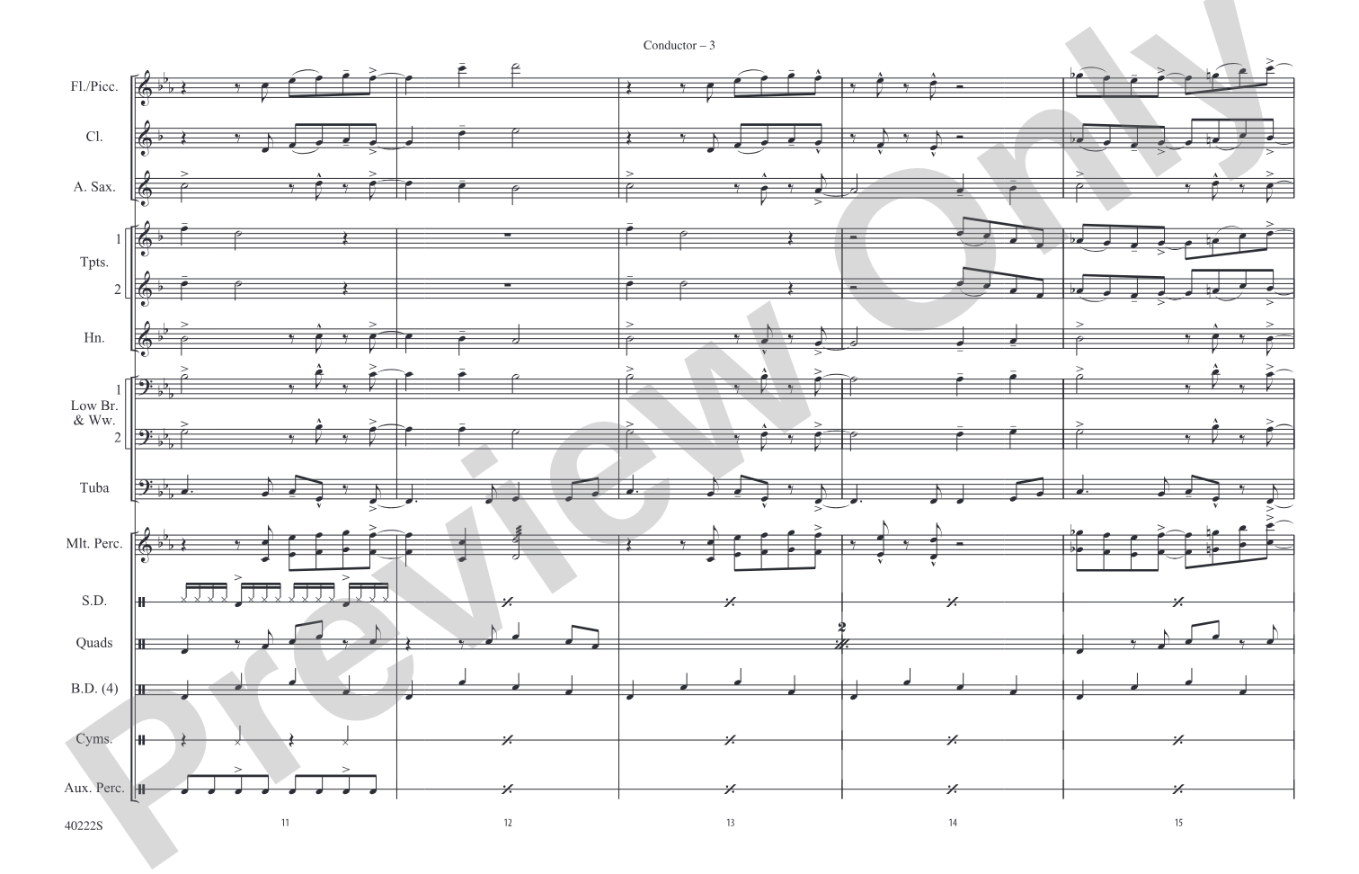 Bad Girls: Marching Band Conductor Score & Parts