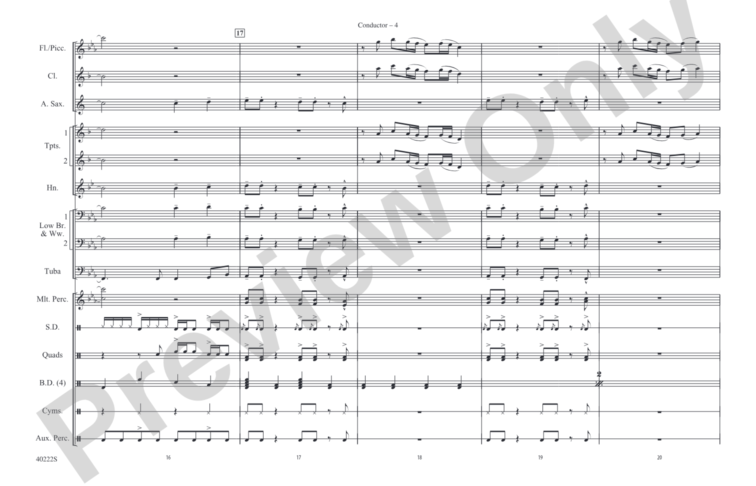 Bad Girls: Marching Band Conductor Score & Parts