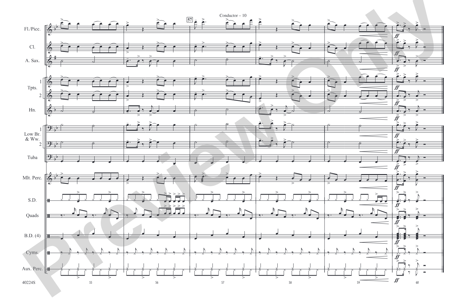 Like Money: Marching Band Conductor Score & Parts