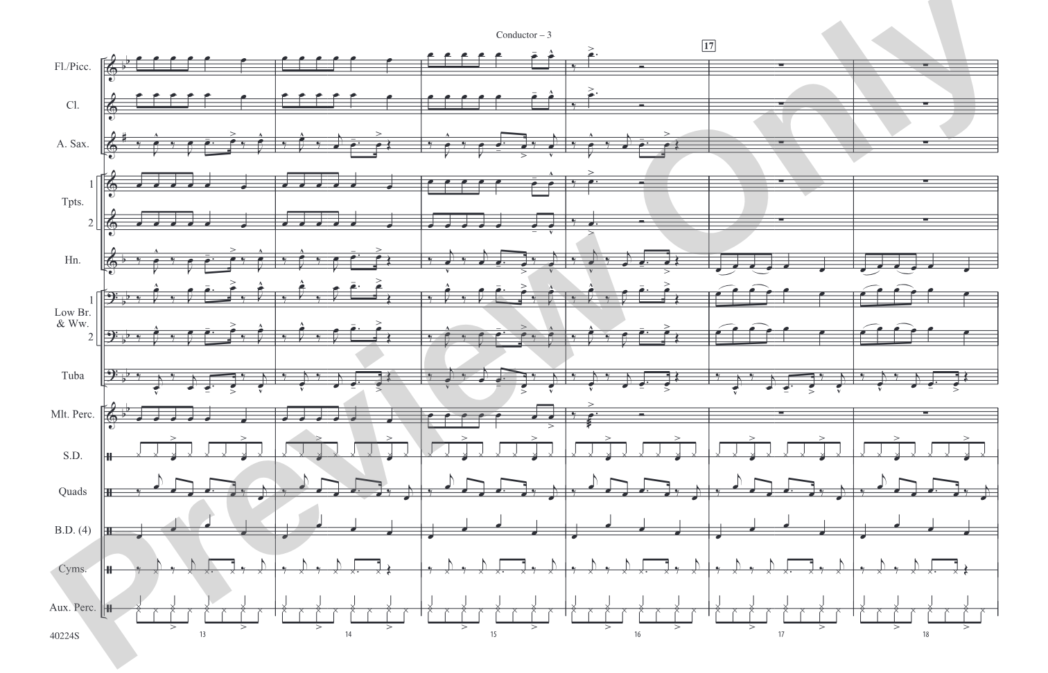 Like Money: Marching Band Conductor Score & Parts