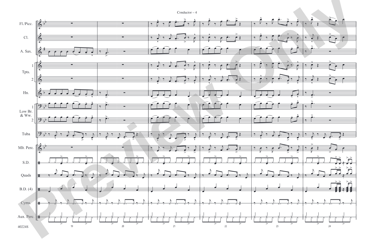 Like Money: Marching Band Conductor Score & Parts