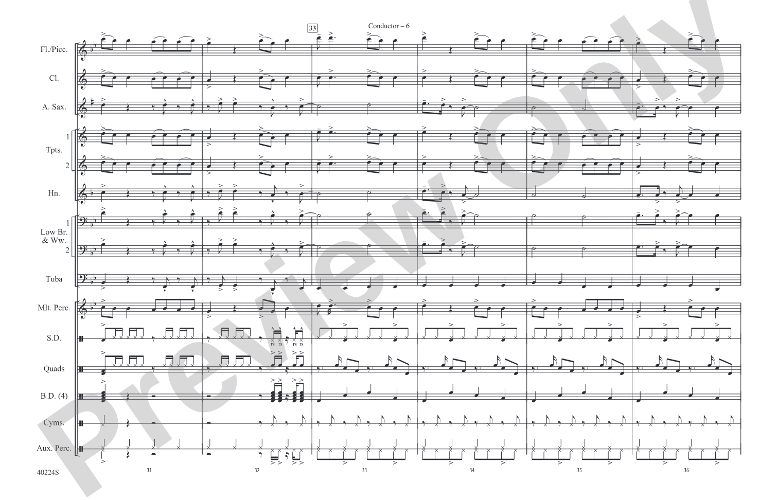 Like Money: Marching Band Conductor Score & Parts