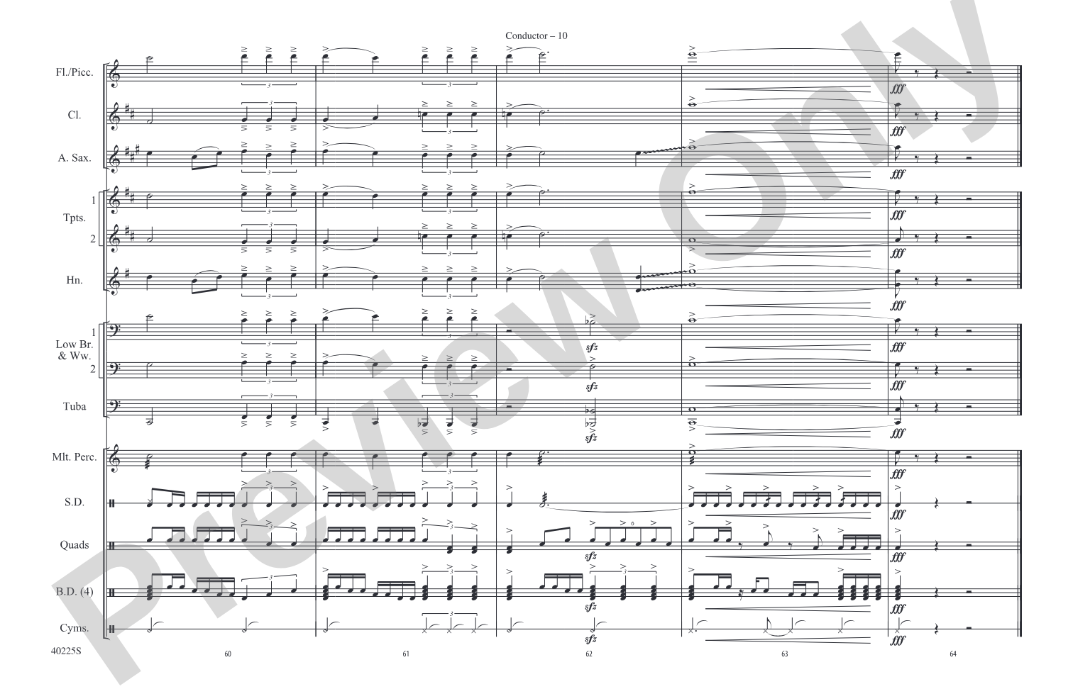 Dumb Love: Marching Band Conductor Score & Parts