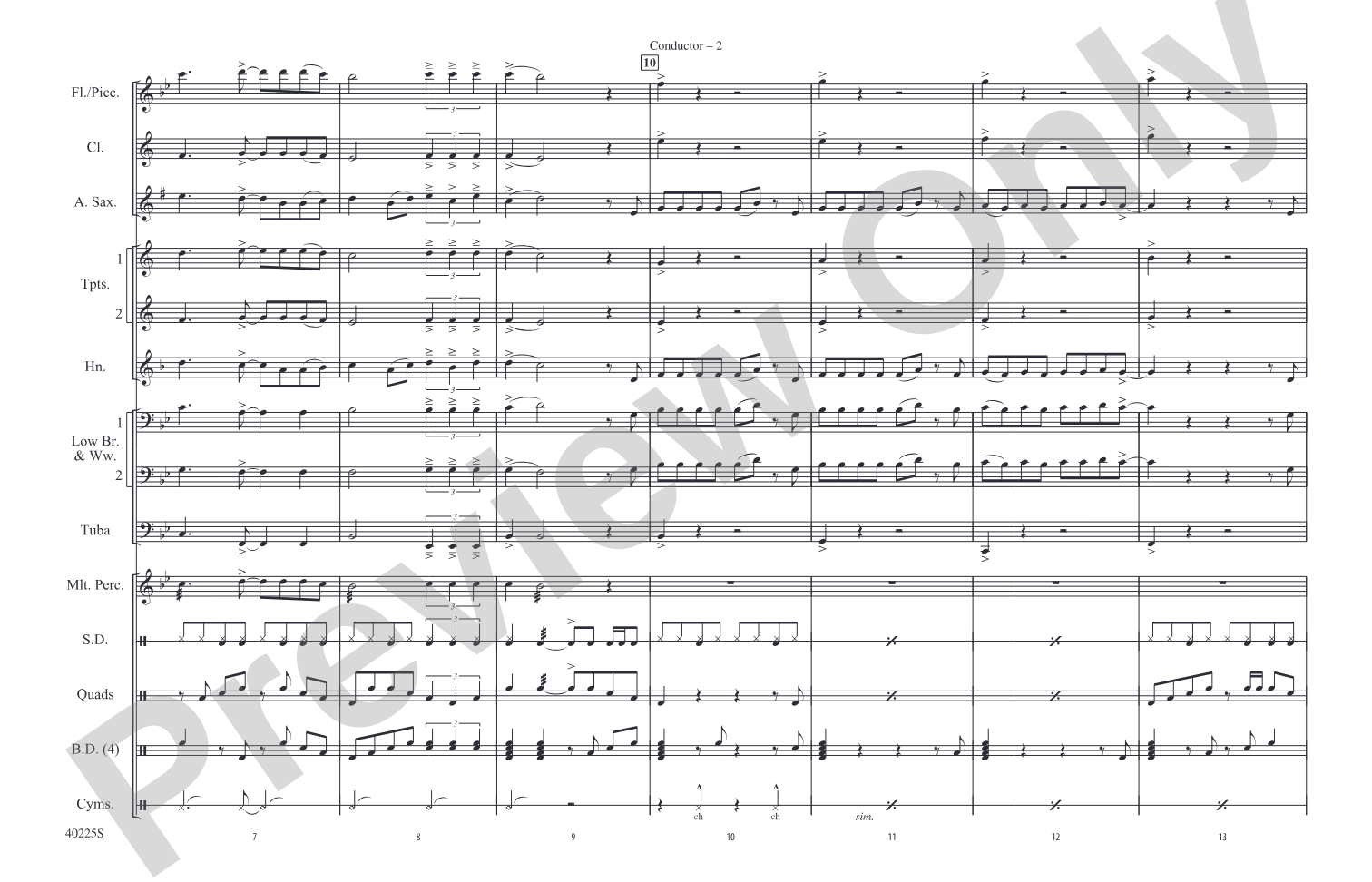 Dumb Love: Marching Band Conductor Score & Parts