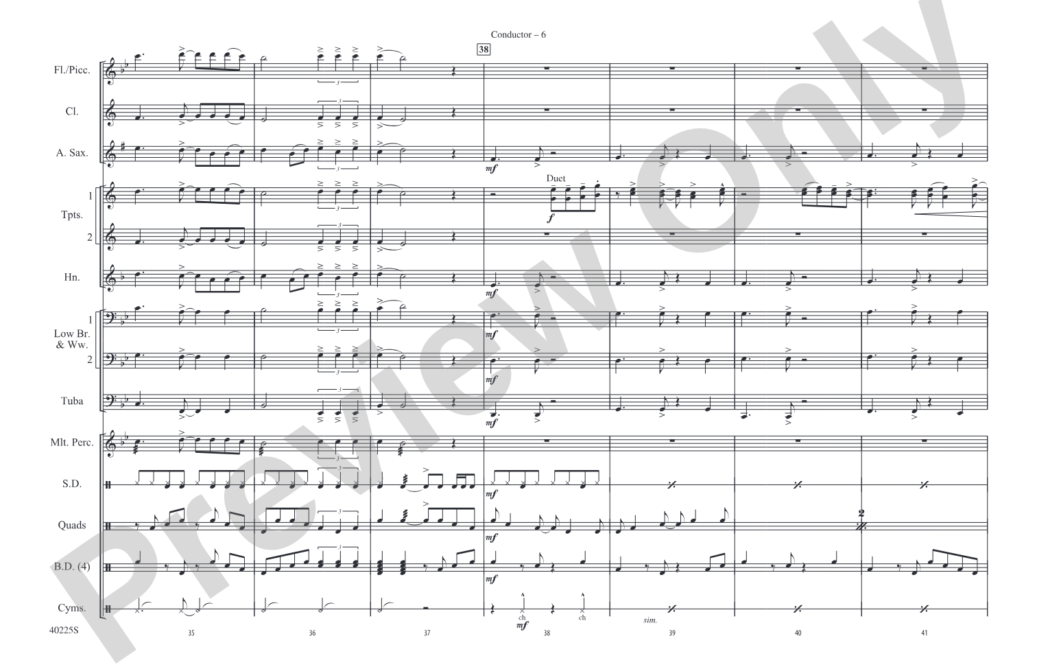 Dumb Love: Marching Band Conductor Score & Parts