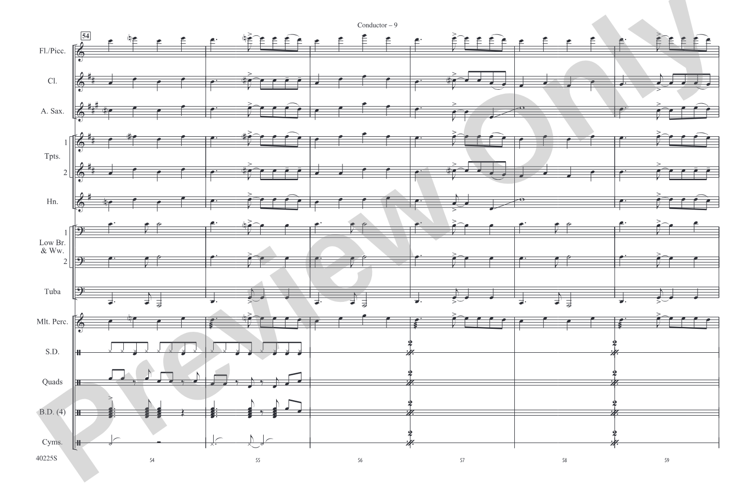 Dumb Love: Marching Band Conductor Score & Parts