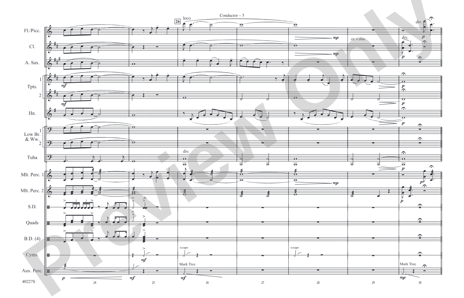 For Your Eyes Only / Goldfinger: Marching Band Conductor Score & Parts