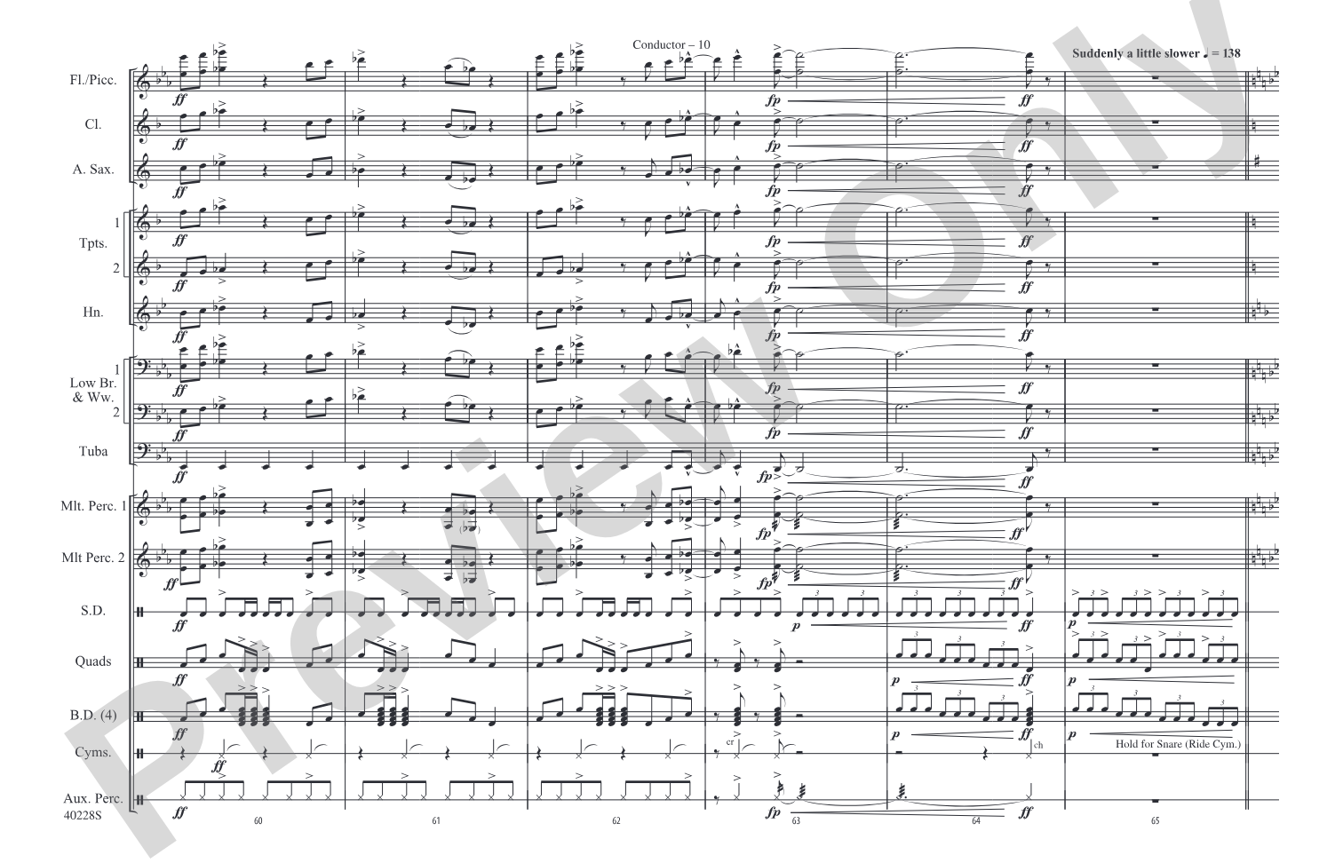 Die Another Day / Live and Let Die / James Bond Theme: Marching Band Conductor Score & Parts