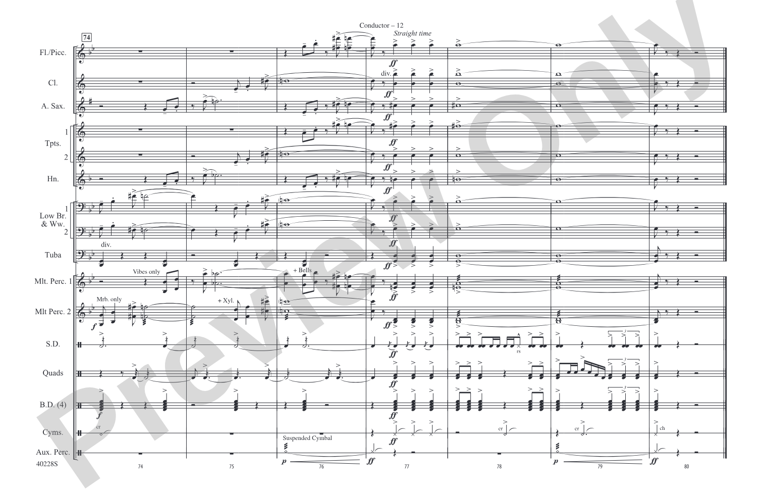 Die Another Day / Live and Let Die / James Bond Theme: Marching Band Conductor Score & Parts