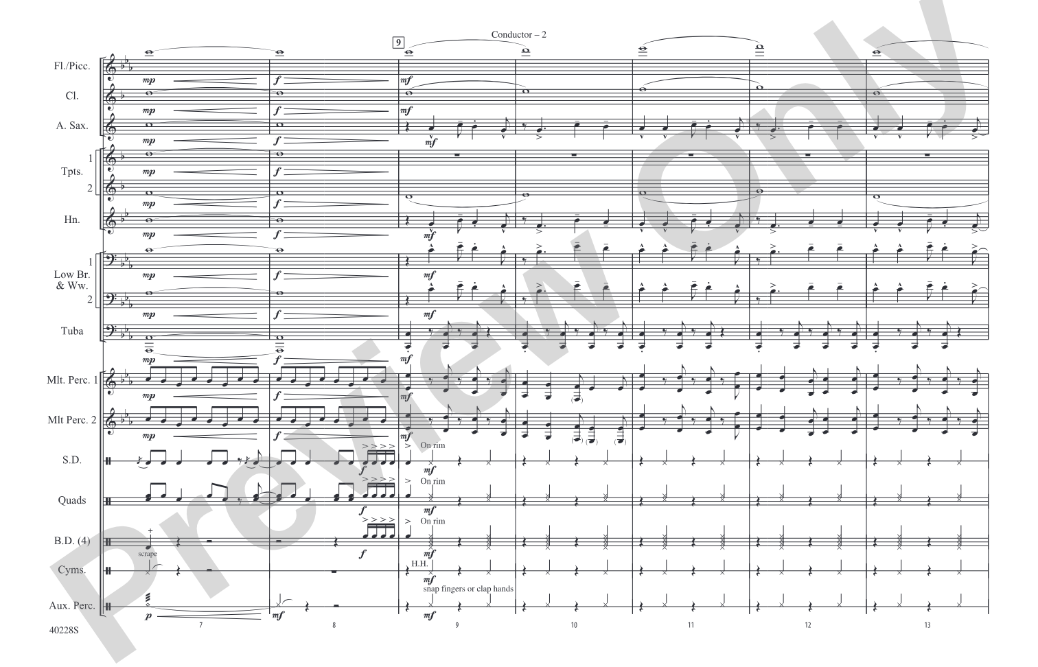 Die Another Day / Live and Let Die / James Bond Theme: Marching Band Conductor Score & Parts