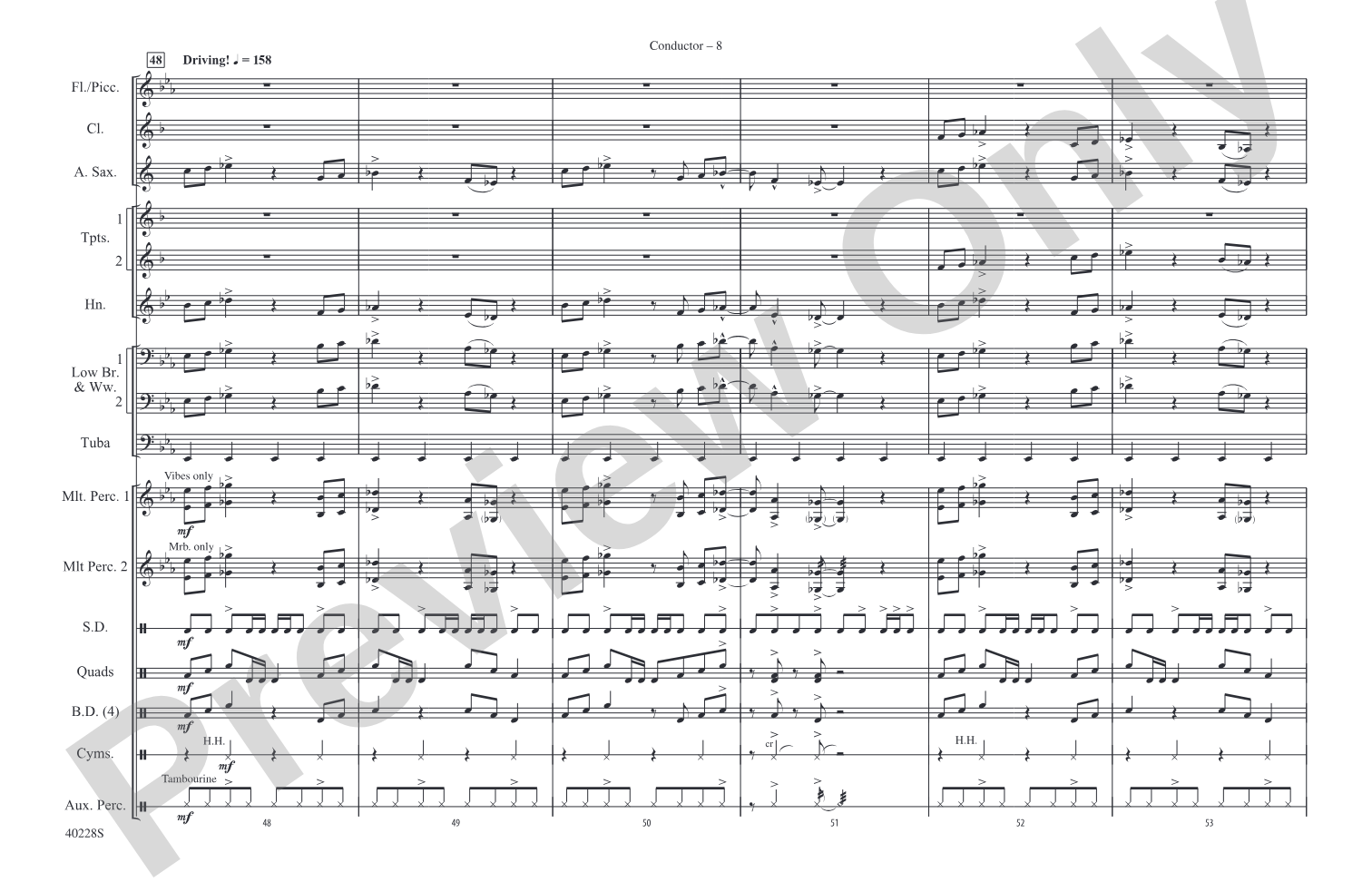 Die Another Day / Live and Let Die / James Bond Theme: Marching Band Conductor Score & Parts