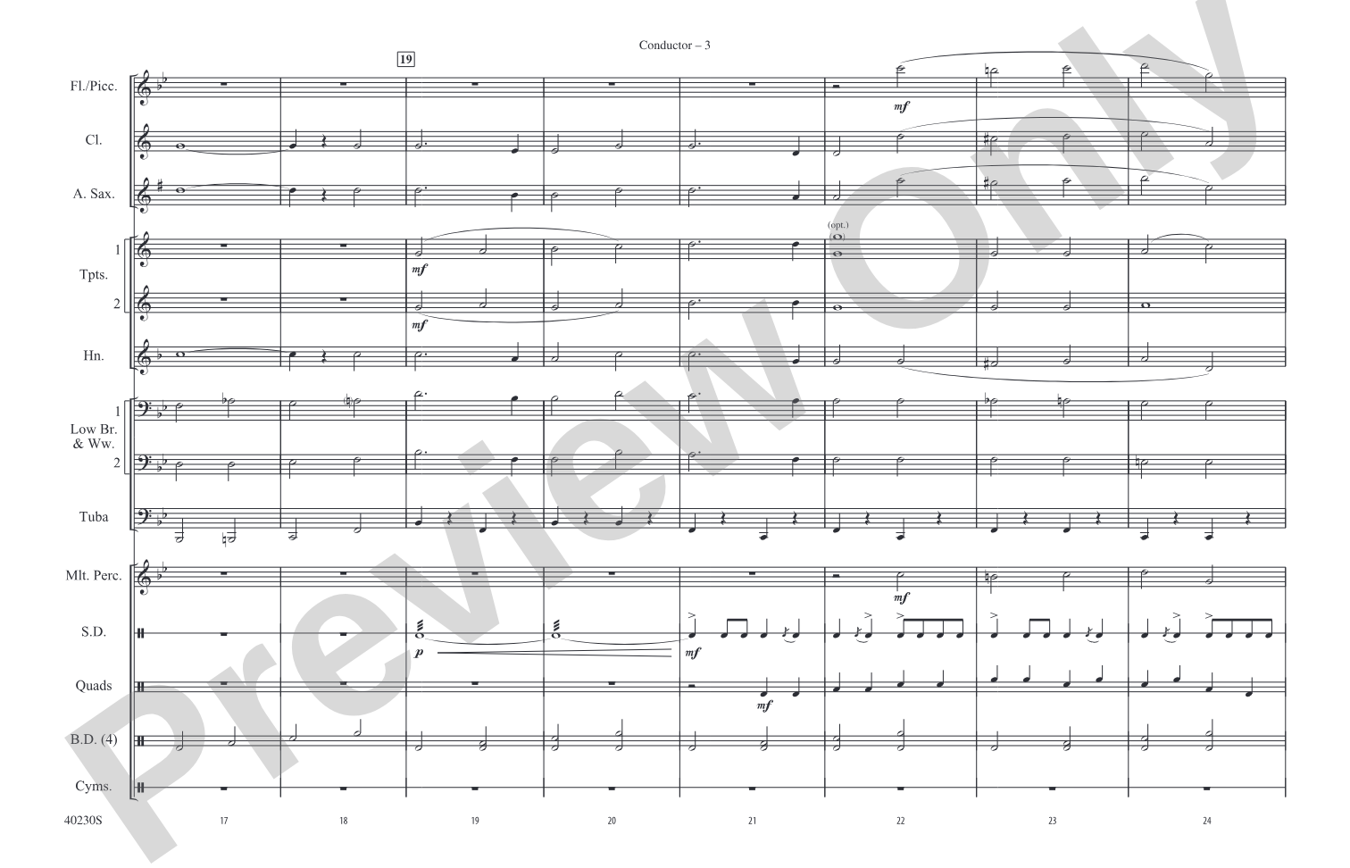A Patriotic Salute!: Marching Band Conductor Score & Parts