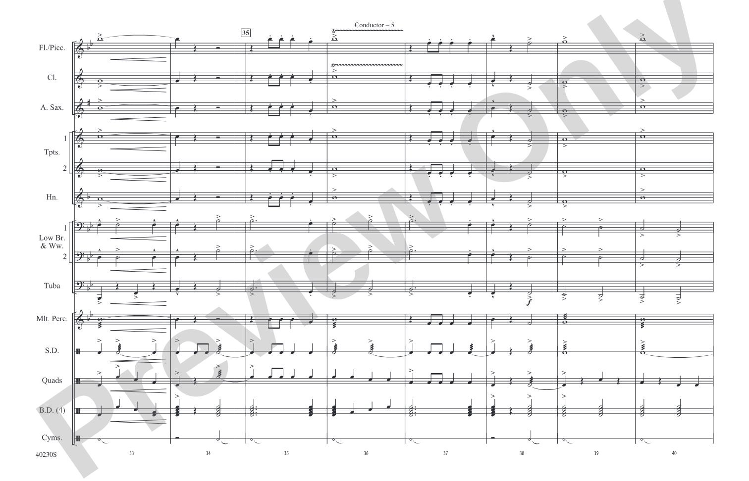A Patriotic Salute!: Marching Band Conductor Score & Parts