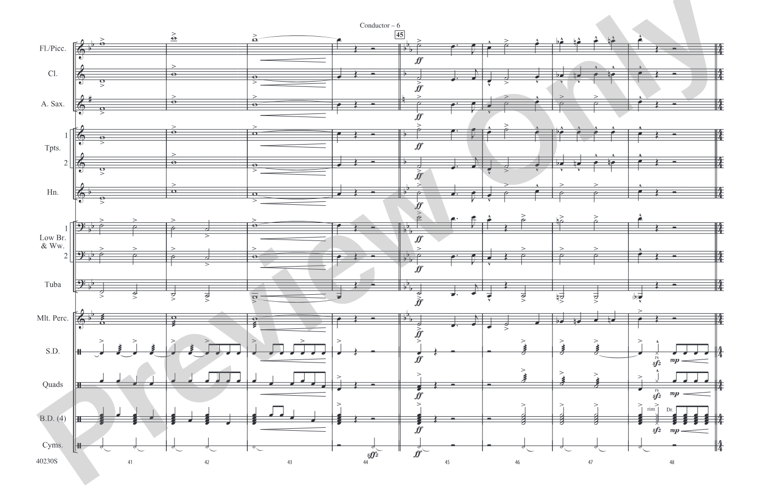 A Patriotic Salute!: Marching Band Conductor Score & Parts