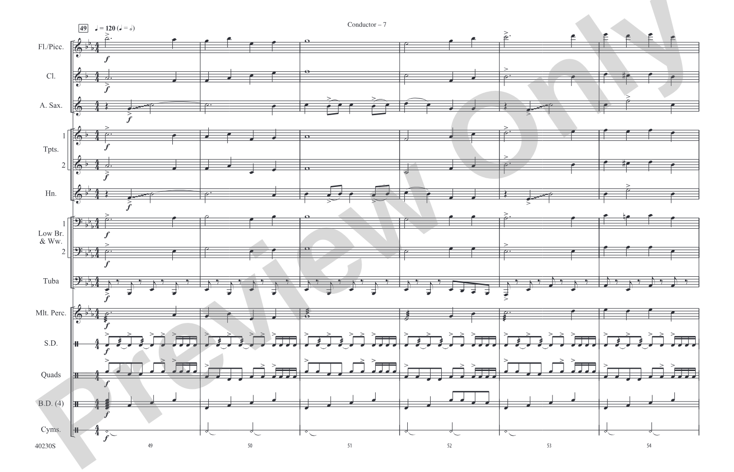 A Patriotic Salute!: Marching Band Conductor Score & Parts