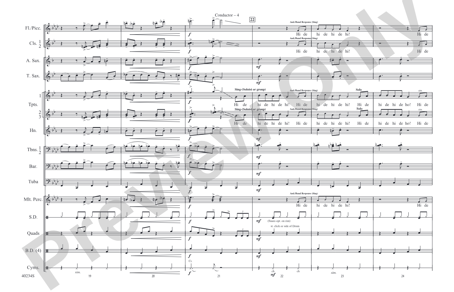 Minnie the Moocher: Score