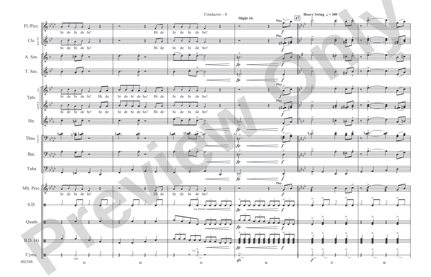 Minnie the Moocher: Score