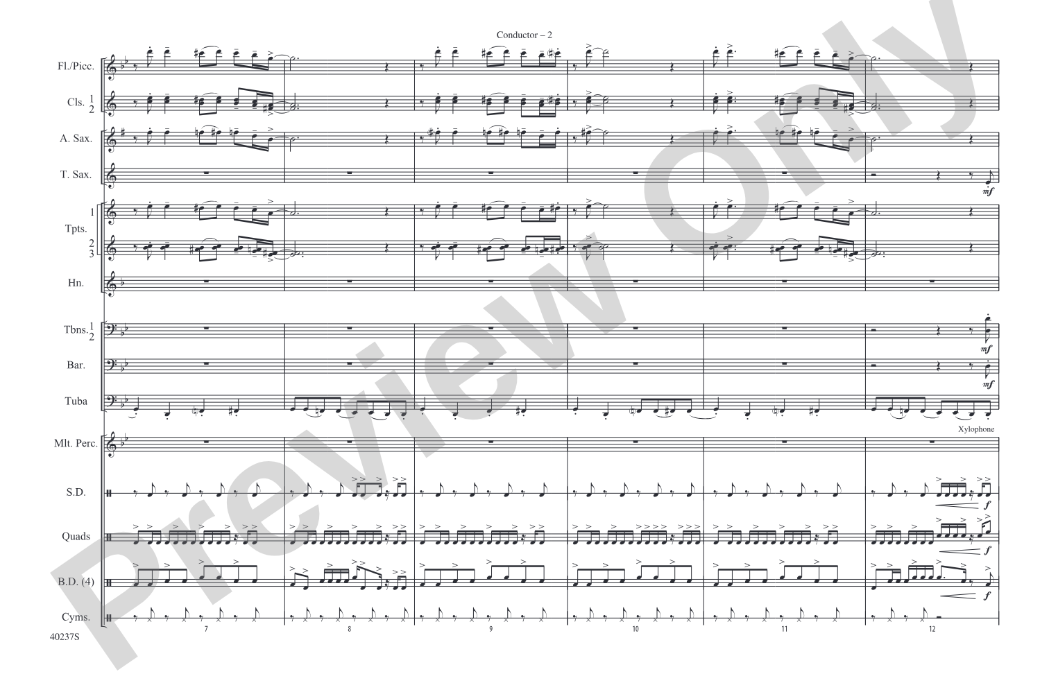 Big Noise from Winnetka: Marching Band Conductor Score & Parts