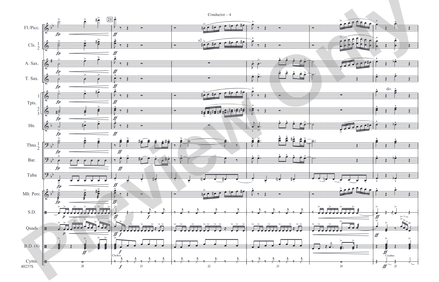 Big Noise from Winnetka: Marching Band Conductor Score & Parts