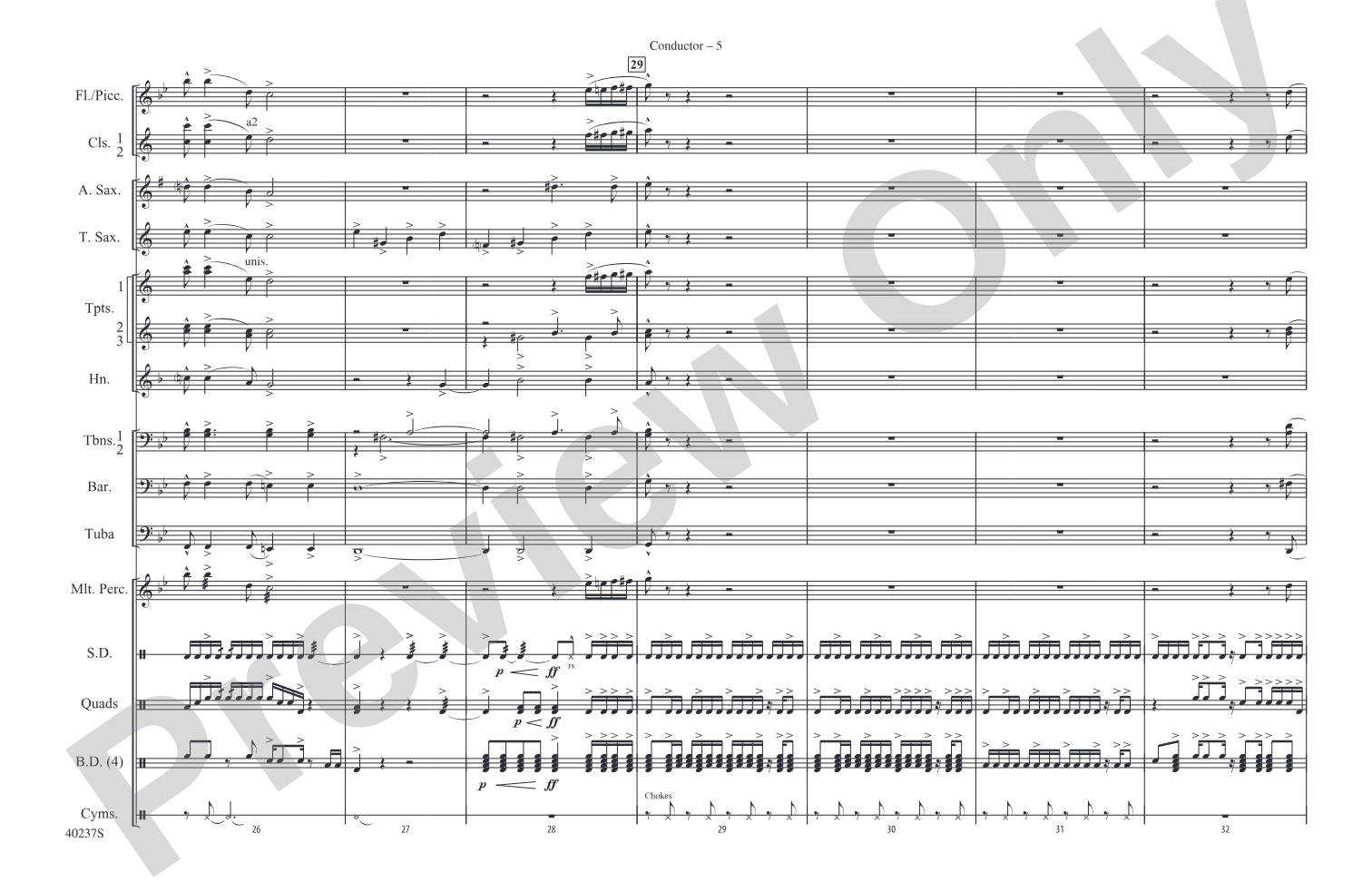 Big Noise from Winnetka: Marching Band Conductor Score & Parts