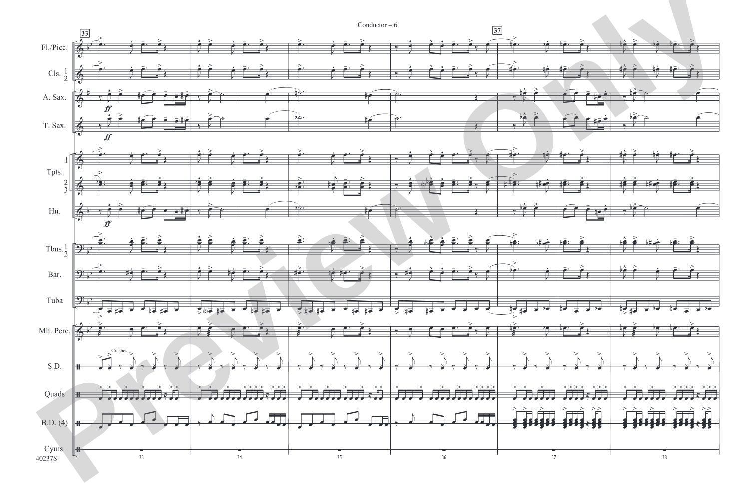 Big Noise from Winnetka: Marching Band Conductor Score & Parts