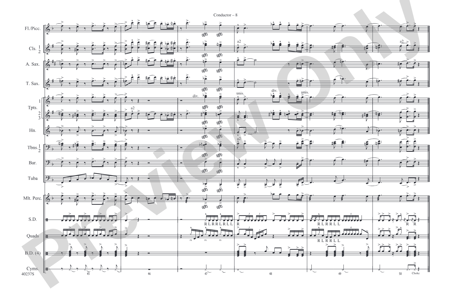 Big Noise from Winnetka: Marching Band Conductor Score & Parts