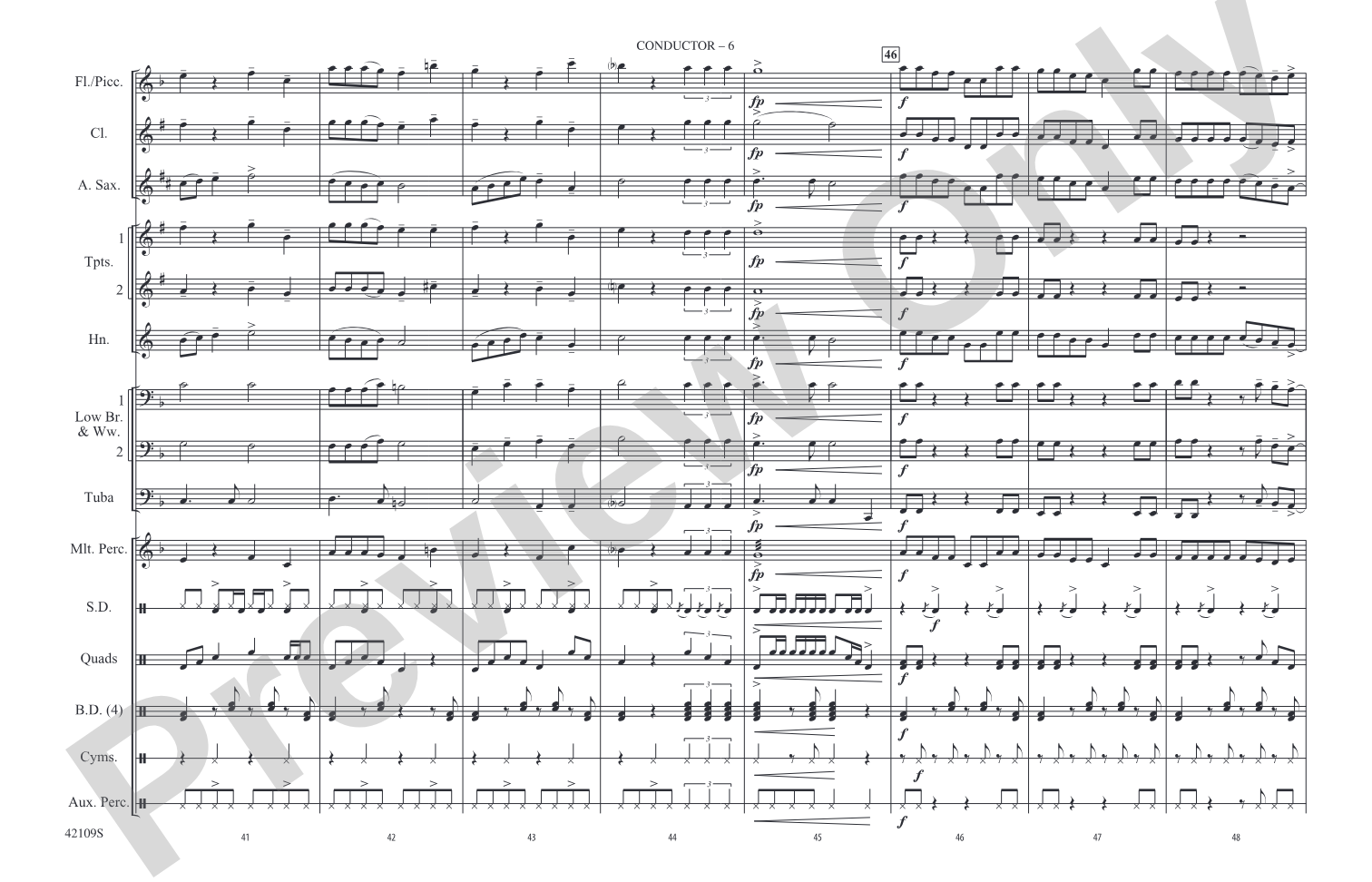 Just Give Me a Reason: Marching Band Conductor Score & Parts
