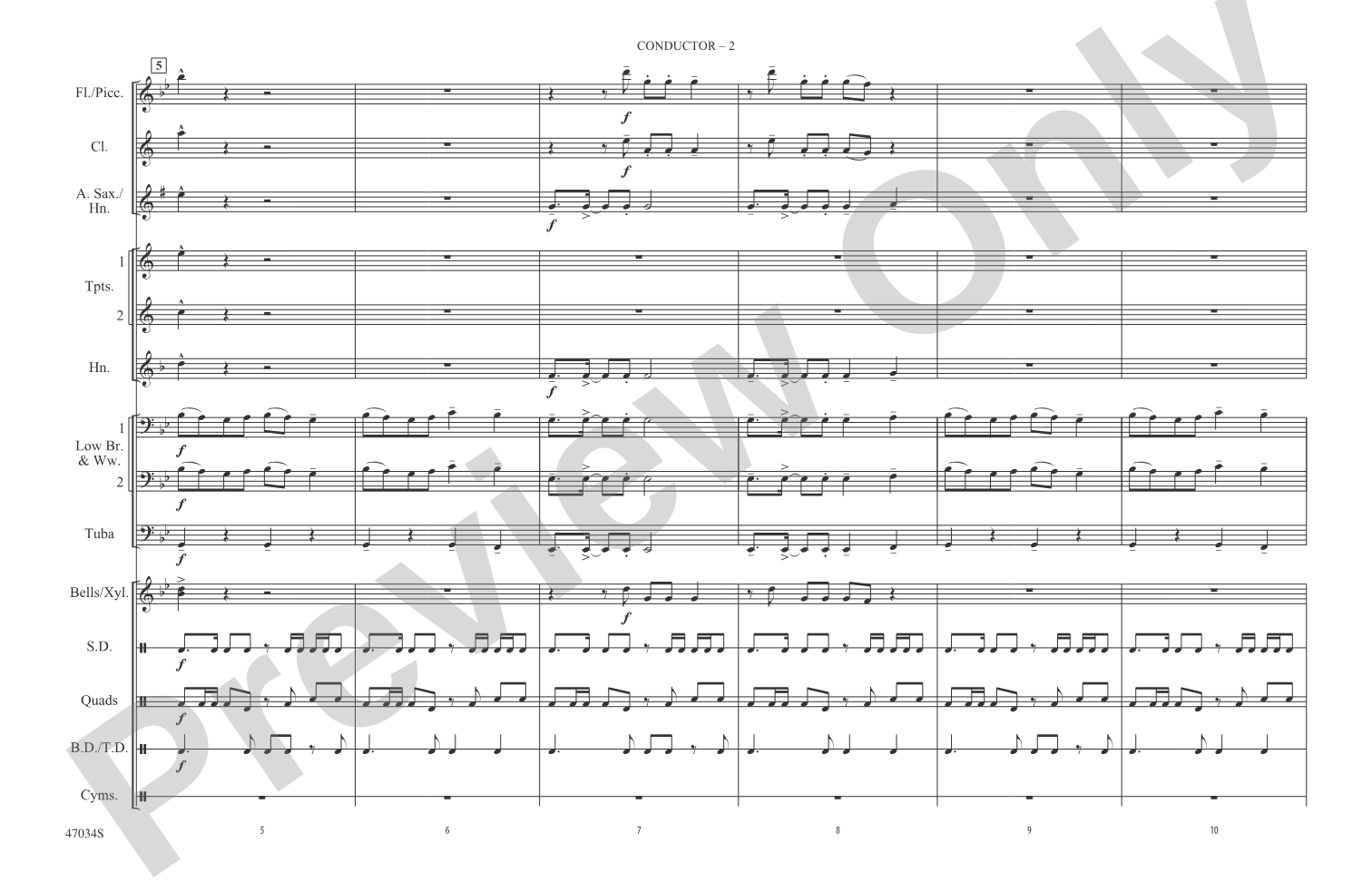 New Rules: Marching Band Conductor Score & Parts