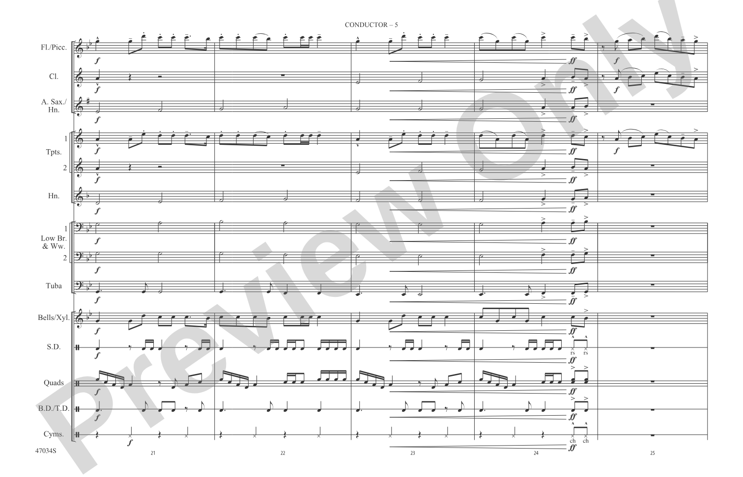 New Rules: Marching Band Conductor Score & Parts