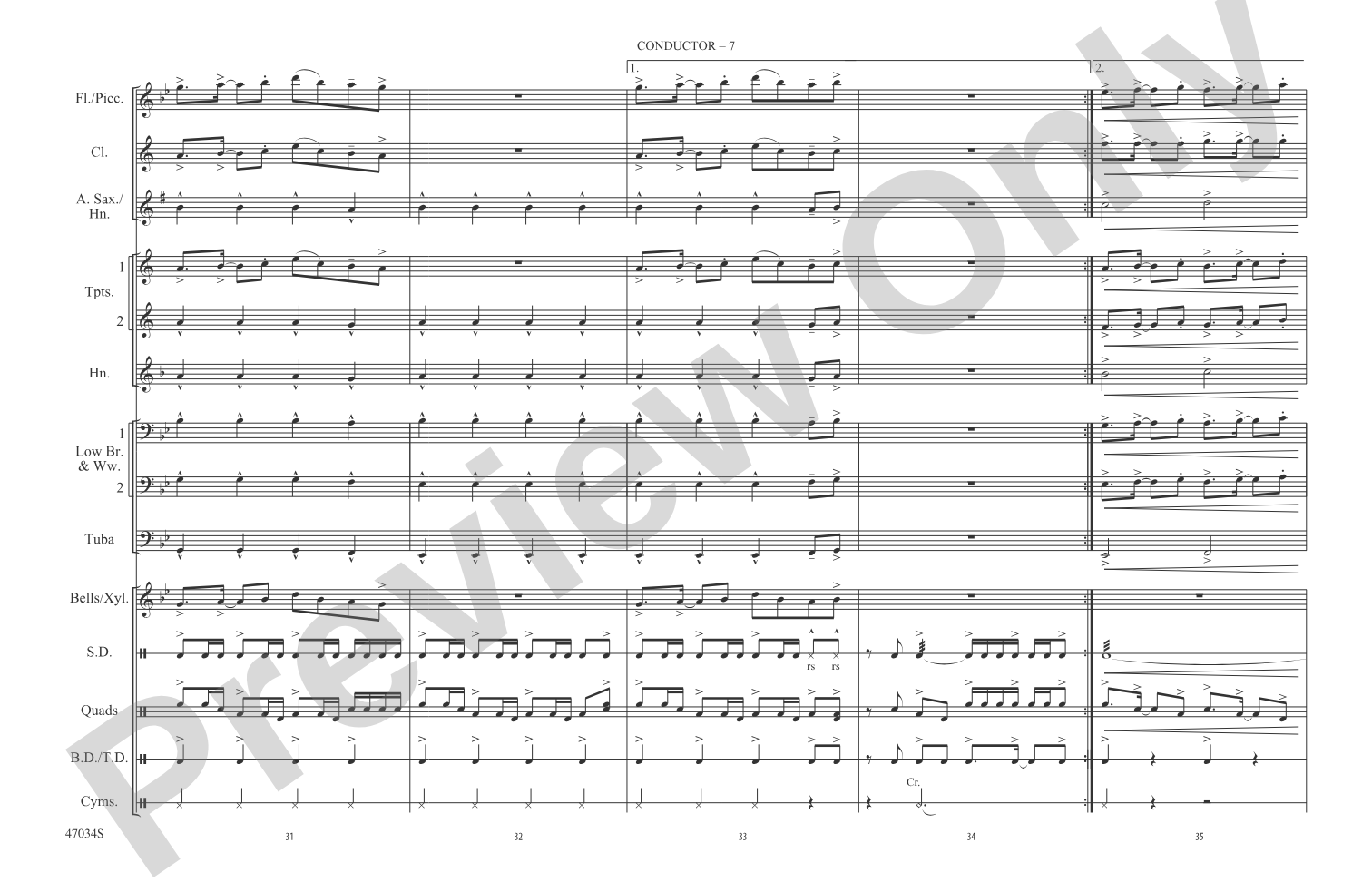New Rules: Marching Band Conductor Score & Parts