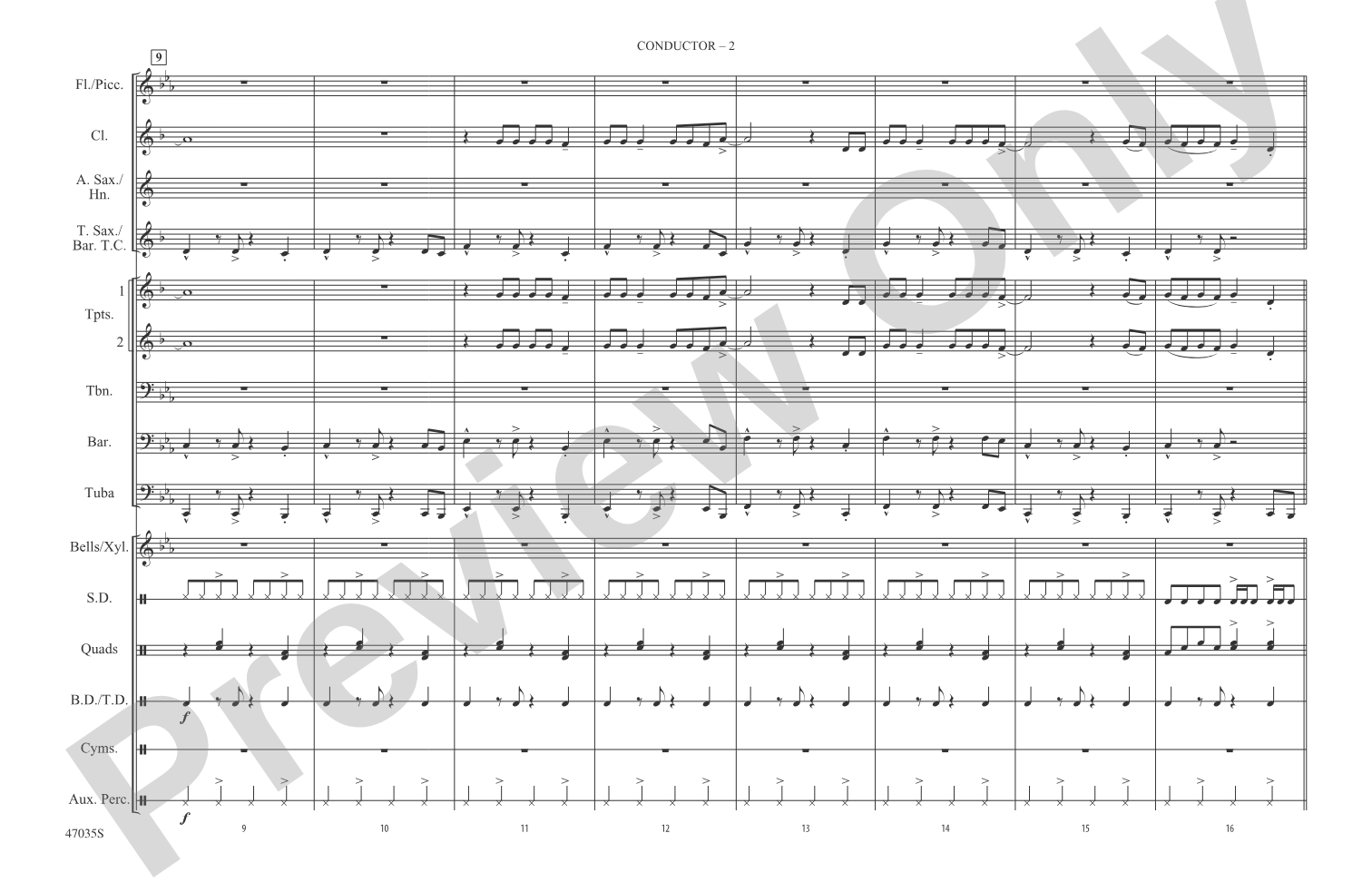 Feel It Still: Marching Band Conductor Score & Parts