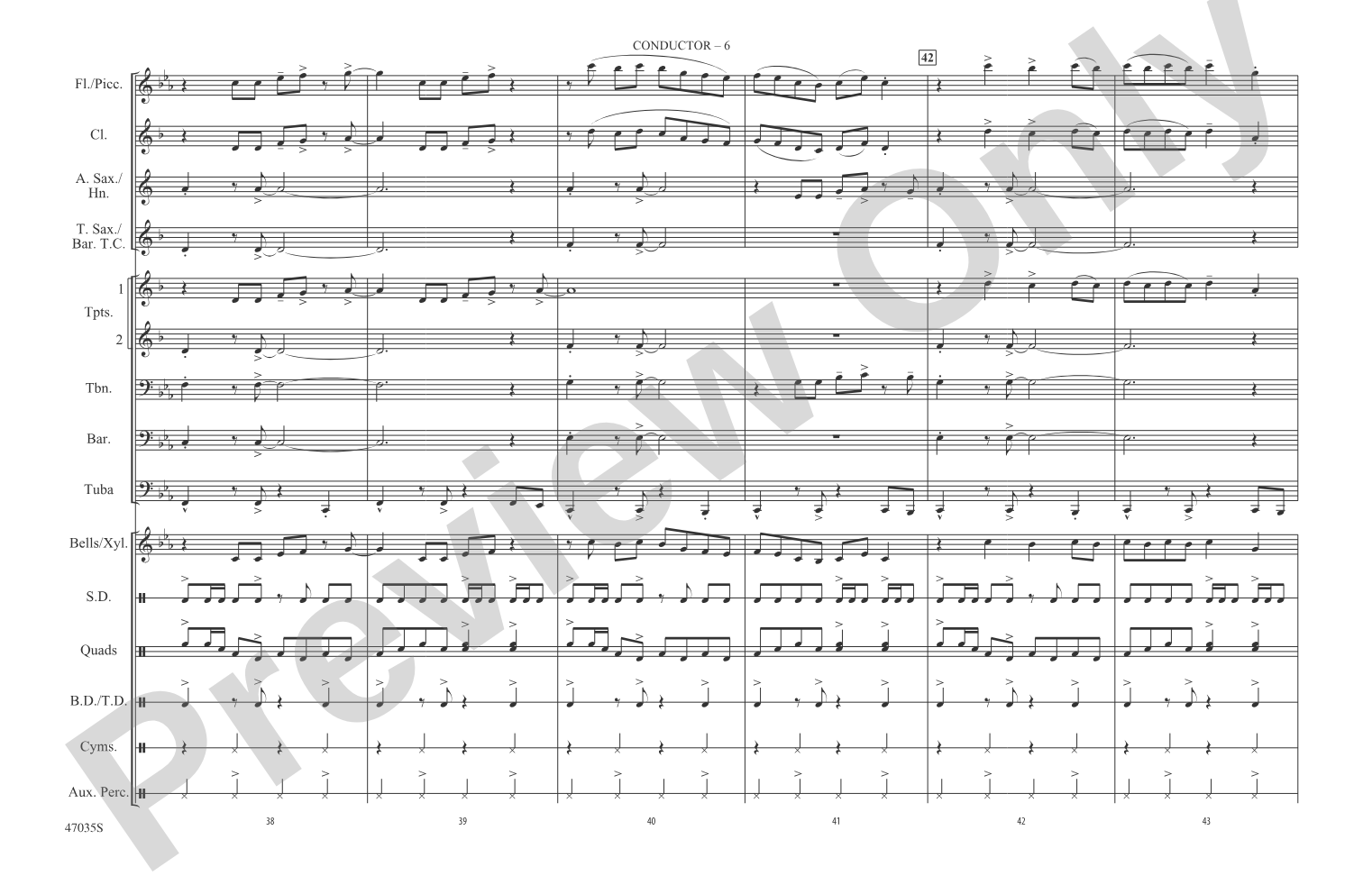 Feel It Still: Marching Band Conductor Score & Parts