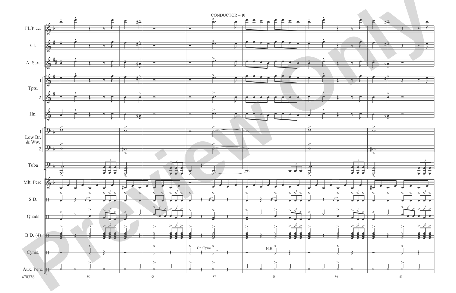 Believer: Marching Band Conductor Score & Parts