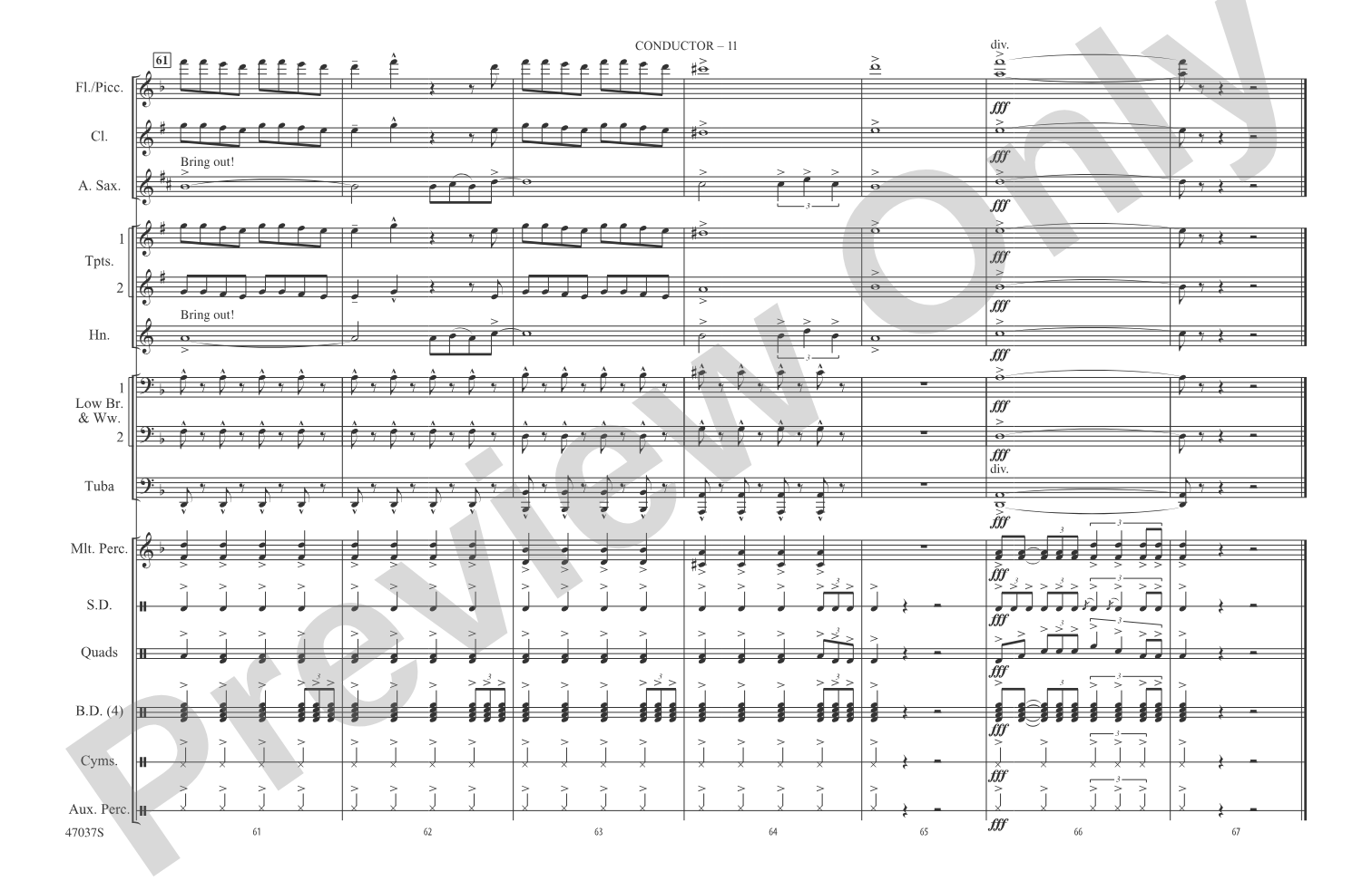 Believer: Marching Band Conductor Score & Parts