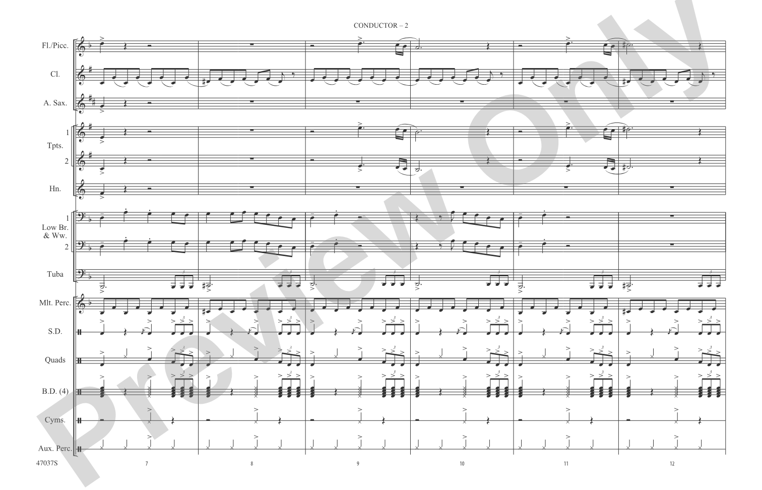 Believer: Marching Band Conductor Score & Parts