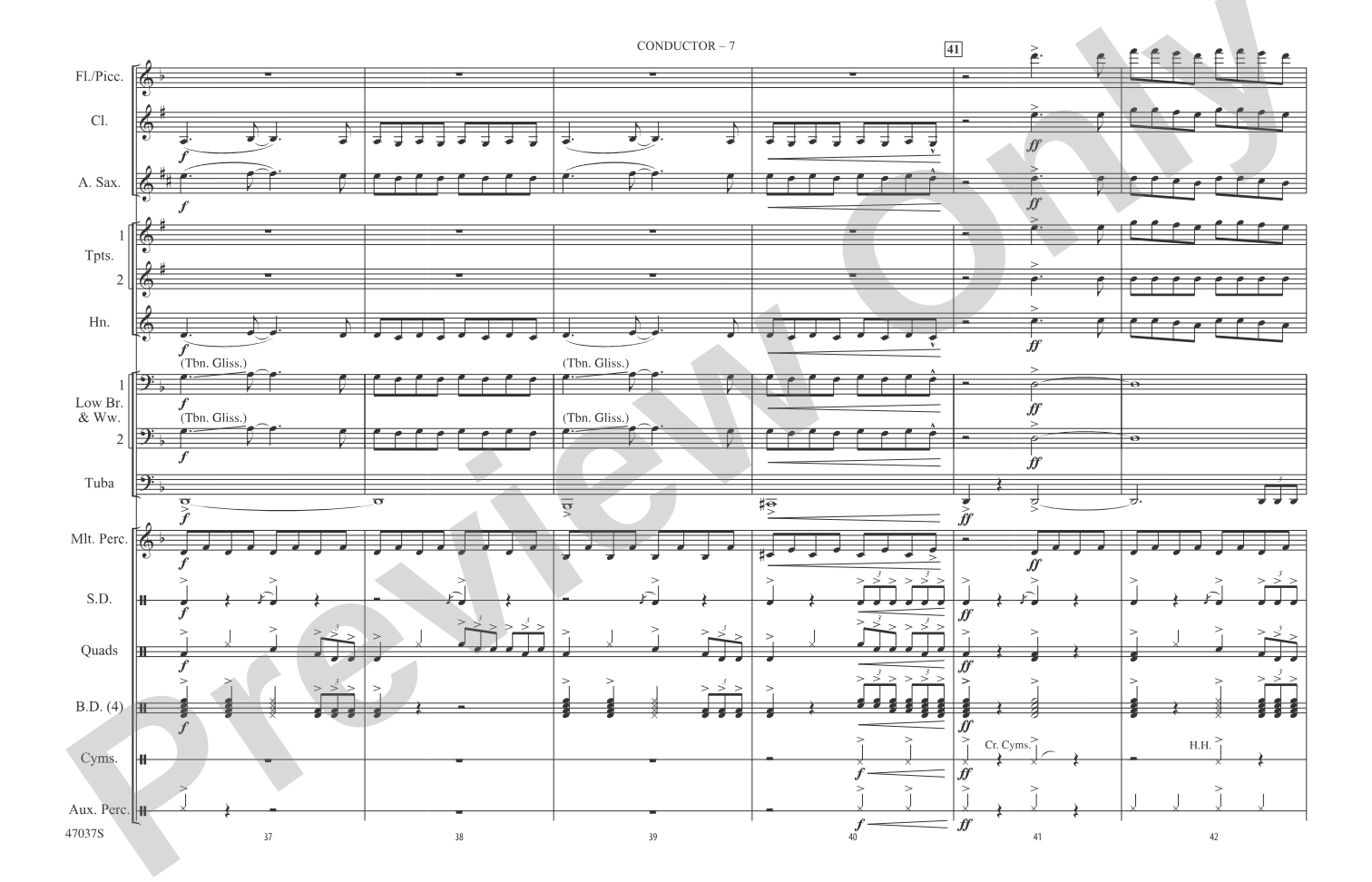 Believer: Marching Band Conductor Score & Parts