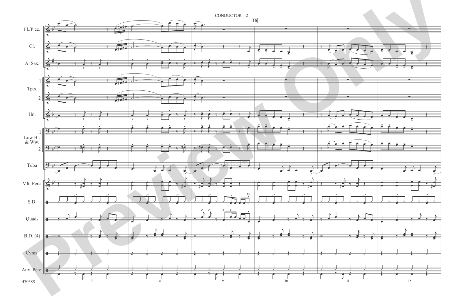 Havana: Marching Band Conductor Score & Parts