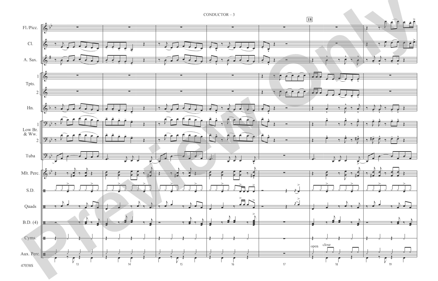 Havana: Marching Band Conductor Score & Parts
