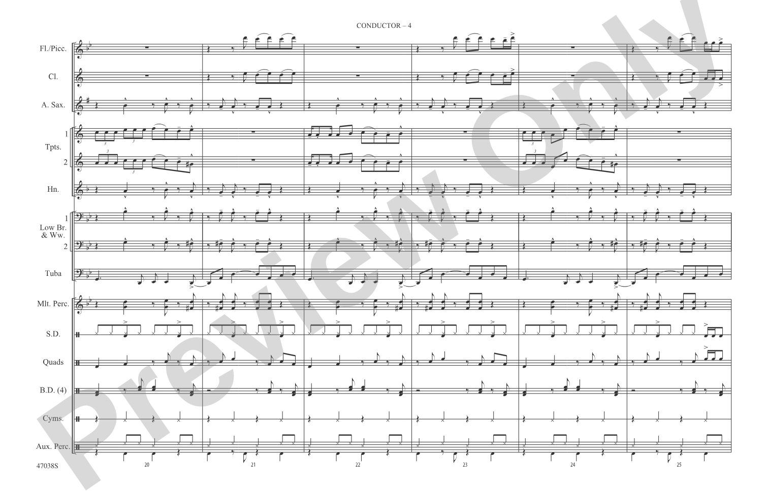 Havana: Marching Band Conductor Score & Parts